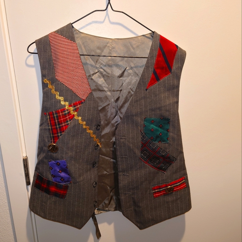 Vintage Givenchy Patchwork Abstract Vest